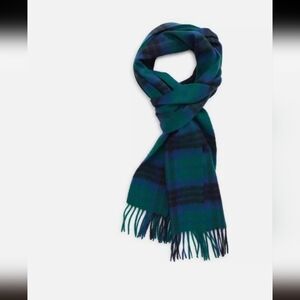 Nwot Nordstrom 100%Cashmere scarf plaid fringe